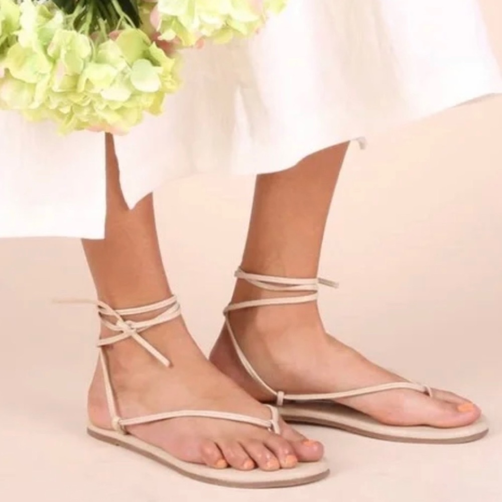 Charlotte Stone and Olive & June Cream Women's Sandals